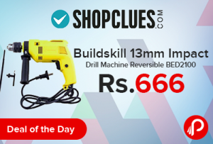 Buildskill 13mm Impact Drill Machine Reversible BED2100 Rs 666