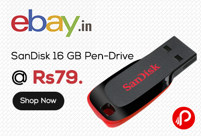 SanDisk 16 GB Pen-Drive @ Rs79. Ebay.in