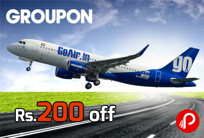 GoAir Rs. 200 off – Groupon