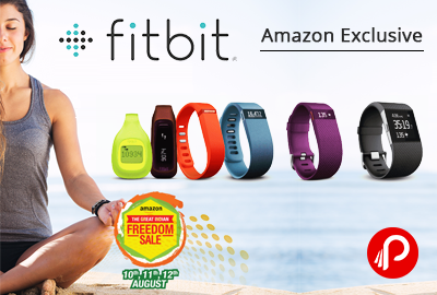 Get GiftCard Up to Rs 2800 on Fitbit Trackers Wristband - Amazon