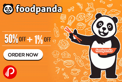 50% + 1% off on FoodPanda for Online Payment