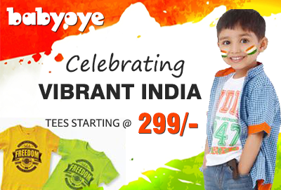 Independent Day Tees Sale start from rs.299 - BabyOye