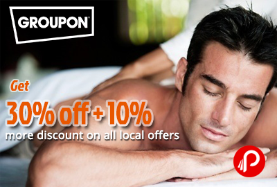 Get 30% off + 10% more discount on all local offers – Groupon