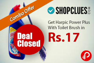 Get Harpic Power Plus With Toilet Brush in Rs.17 Only - Shopclues
