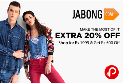 Get Shop Rs.500 Off on Rs.1999 shopping – Jabong