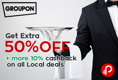 Get Extra 50% off on all Local deals -Groupon (NearBuy)
