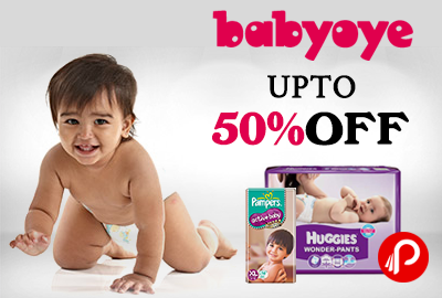 Get UPTO 50% discount on Diapers - Babyoye