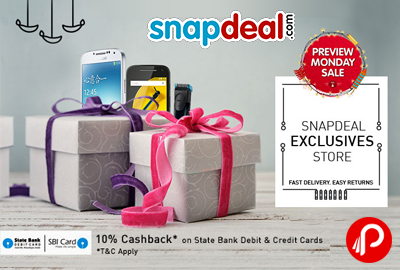 Get Huge discount on Electronic Items in exclusive Offers - Snapdeal