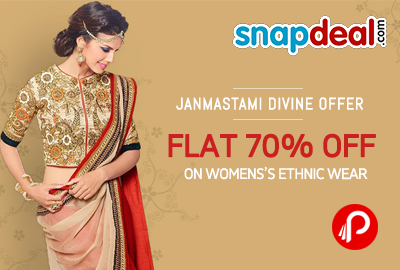 Get 70% off on Ethnic wear (Sarees) - Snapdeal