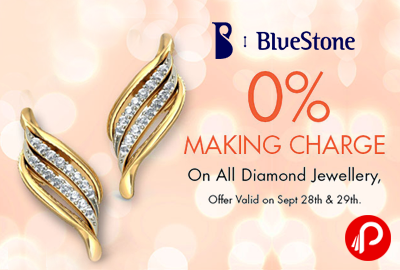 Get All Diamond Jewellery on 0% Making charge - Bluestone