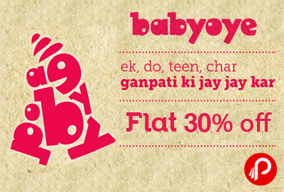 Get Flat 30% off on Baby Products -Babyoye