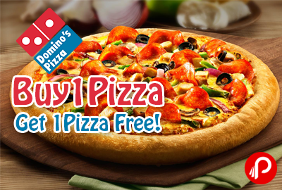 Buy 1 Get 1 free on Medium Pizza - Domino's Pizza