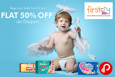 Get Flat 50% Off on Diapers - FirstCry