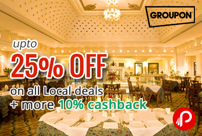 Get Extra 30% off on all Local deals - Groupon (NearBy)