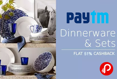 Get Flat 51% Cashback on Laopala Dinnerware - Paytm