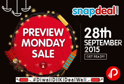 Diwali Dil Ki Deal Live on Coming Monday - Snapdeal