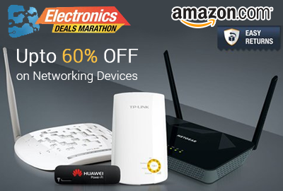 Get UPTO 60% off on Networking Devices - Amazon
