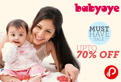 Get UPTO 70% off on all Products in Must-Have Sale - Babyoye