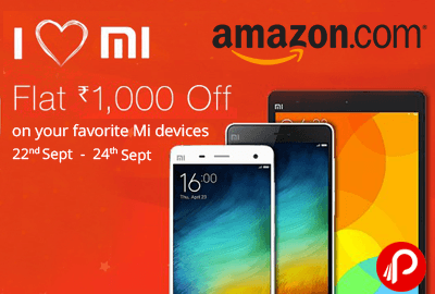 Get Flat Rs.1000 Off on Mi mobile & Mi Pad - Amazon