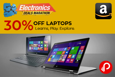 Get UPTO 30% Lighting Deal discount on Laptops - Amazon