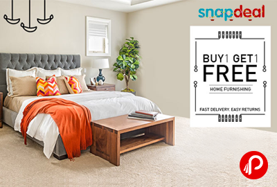 Get 1 Free on Buy 1 Home Furnishing Products - Snapdeal