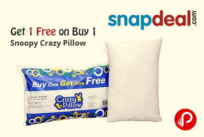 Get 1 Free on Buy 1 Snoopy Crazy Pillow - Snapdeal