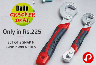 Only in Rs.225 Set of 2 Snap N Grip 2 Wrenches | Cracker Deal -Shopclues