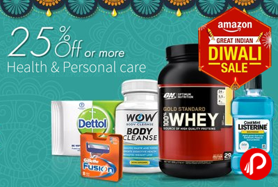 Get 25% off or more Health & Personal care - Amazon