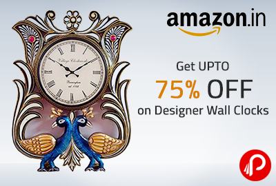 Get UPTO 75% Off on Designer Wall Clocks - Amazon
