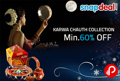 Get Minimum 60% off on Karwa Chauth Collection – Snapdeal