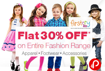 Flat 30% OFF on Entire Fashion Range - FirstCry