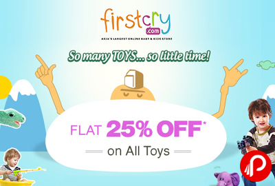 Get Flat 25% off on All Toys - Firstcry