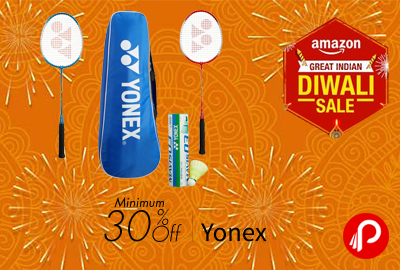 Yonex Diwali Offer minimum 30% off Yonex - Amazon
