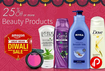 Get 25% Off or more On Beauty Products - Amazon