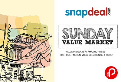 Get Huge Discount Store under Sunday Value Market - Snapdeal