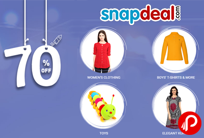 Flat 70% off on Epic Fashion Deals - Snapdeal
