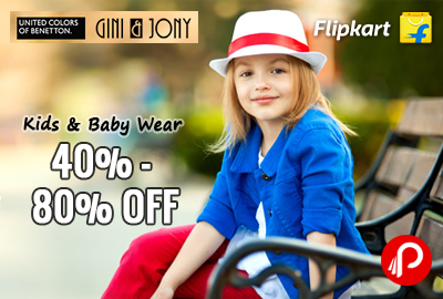 Get 40% - 80% off on Kids & Baby Wear Products - Flipkart