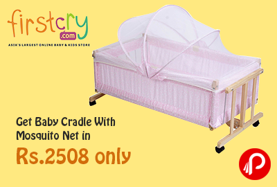 Get Baby Cradle With Mosquito Net in Rs.2508 only - Firstcry