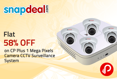 Flat 58% OFF on CP Plus 1 Mega Pixels Camera CCTV Surveillance System - Snapdeal