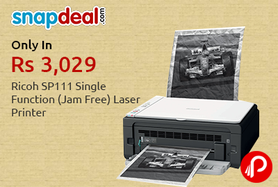 Get 53% OFF Ricoh SP111 Single Function (Jam Free) Laser Printer - Snapdeal