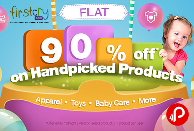 Get Flat 90% OFF on Handpicked Products - Firstcry
