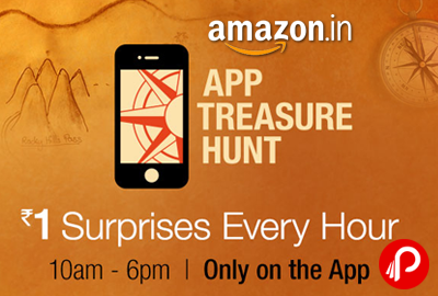 Get Products in Only in Rs.1 App Treasure Hunt - Amazon