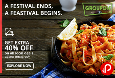 Get 40% OFF + Extra 20% OFF on Local Deals - Groupon