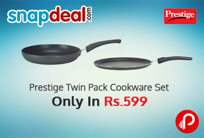 Get Prestige Twin Pack Cookware Set in Rs.599 - Snapdeal
