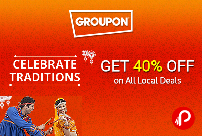 Get 40% off on All Local Deals - Groupon