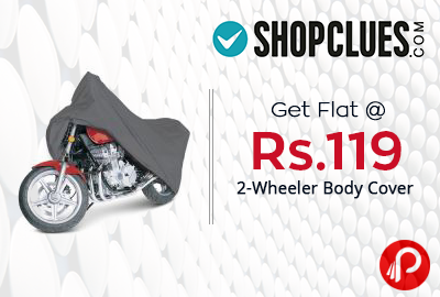 Get Flat @ Rs.119 2-Wheeler Body Cover - Shopclues
