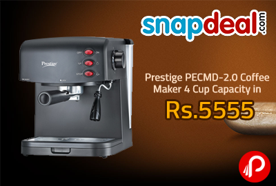 Prestige PECMD-2.0 Coffee Maker 4 Cup Capacity in Rs.5555 - Snapdeal