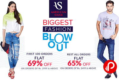 Get Flat 69% Off for first 100 orders - American Swan
