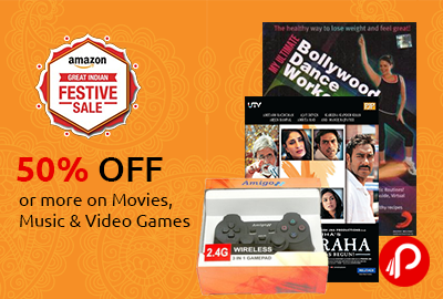 50% Off or more on Movies, Music & Video Games - Amazon