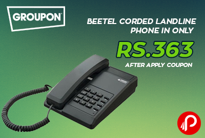 Get Beetel Corded Landline Phone in Only Rs.363 - Groupon